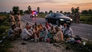 पंजाब-तेज रफ़्तार बेकाबू कार ने 23 लोगों को कुचला