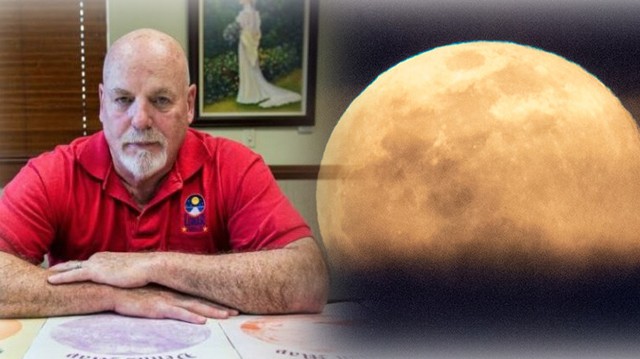 A man named Dennis Hope who claims to be the owner of the moon. He is selling the land of the moon.