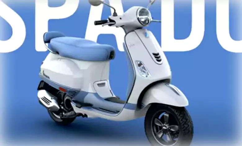 Vespa scooter on road price in Bengali 
